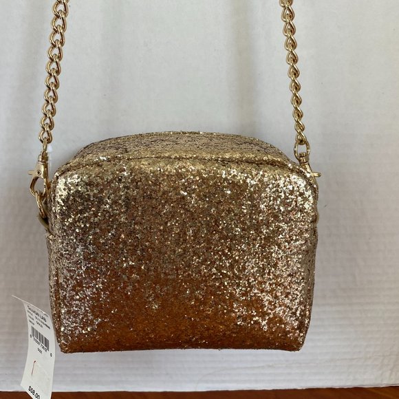 Design Lab Gold Glitter Shoulder Bag - Picture 4 of 6